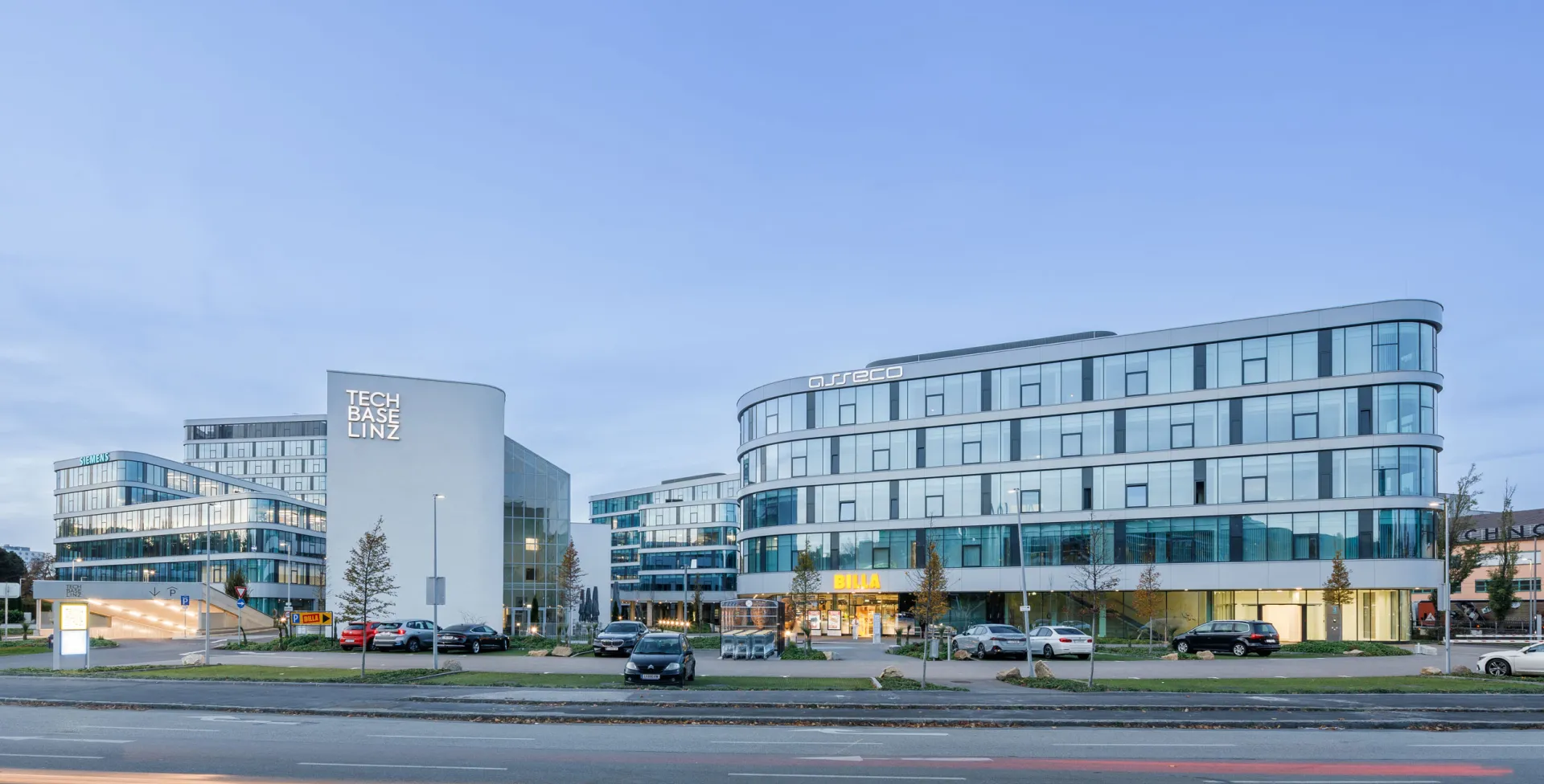 Firmenareal der Techbase Linz