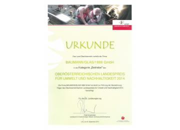 Nachhaltigkeitspreis des Landes OÖ 2014