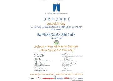 Urkunde TRIGOS 2008