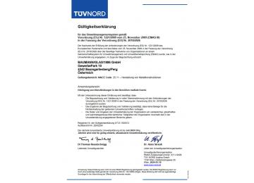 Gültigkeitserklärung EMAS 10.01.2024 Gültigkeitserklärung EMAS 10.01.2024