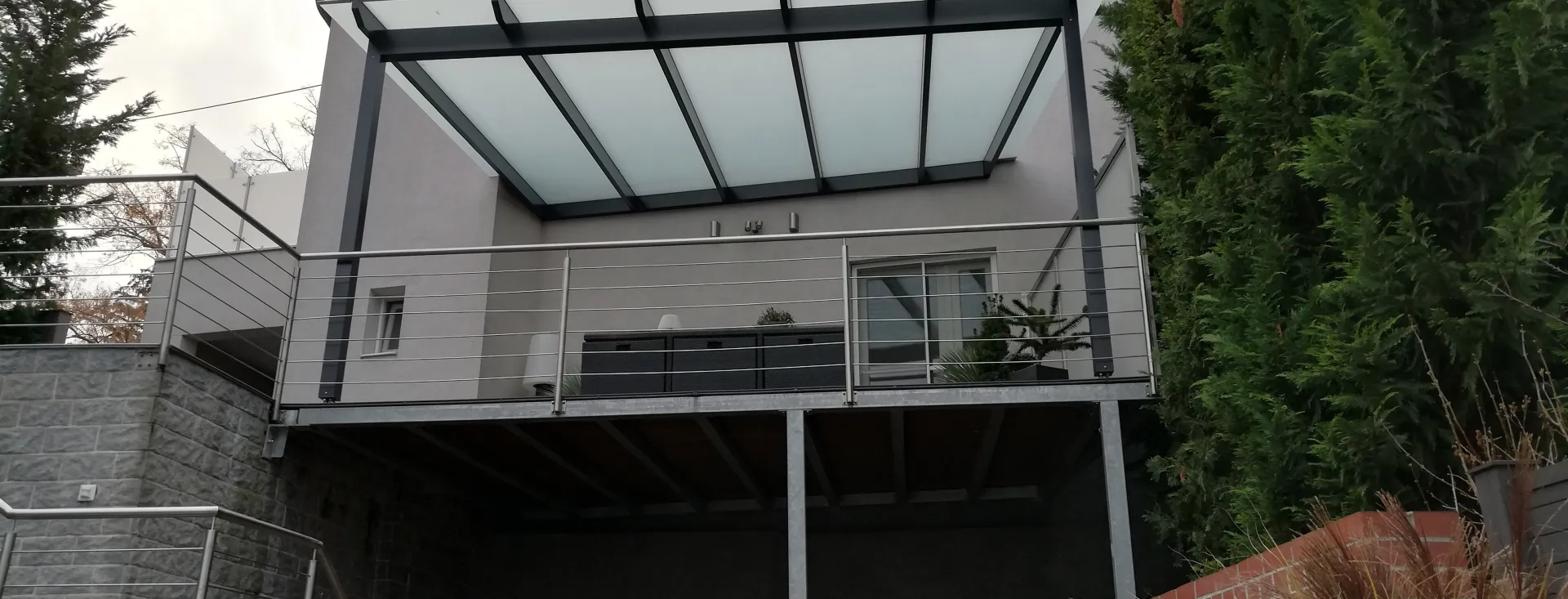 BAUMANN GLAS Dachverglasung schräg