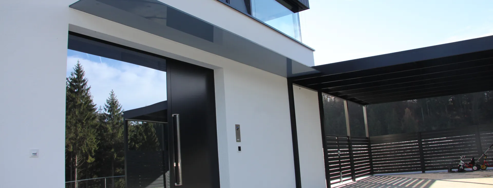 BAUMANN Glas Vordach parsol