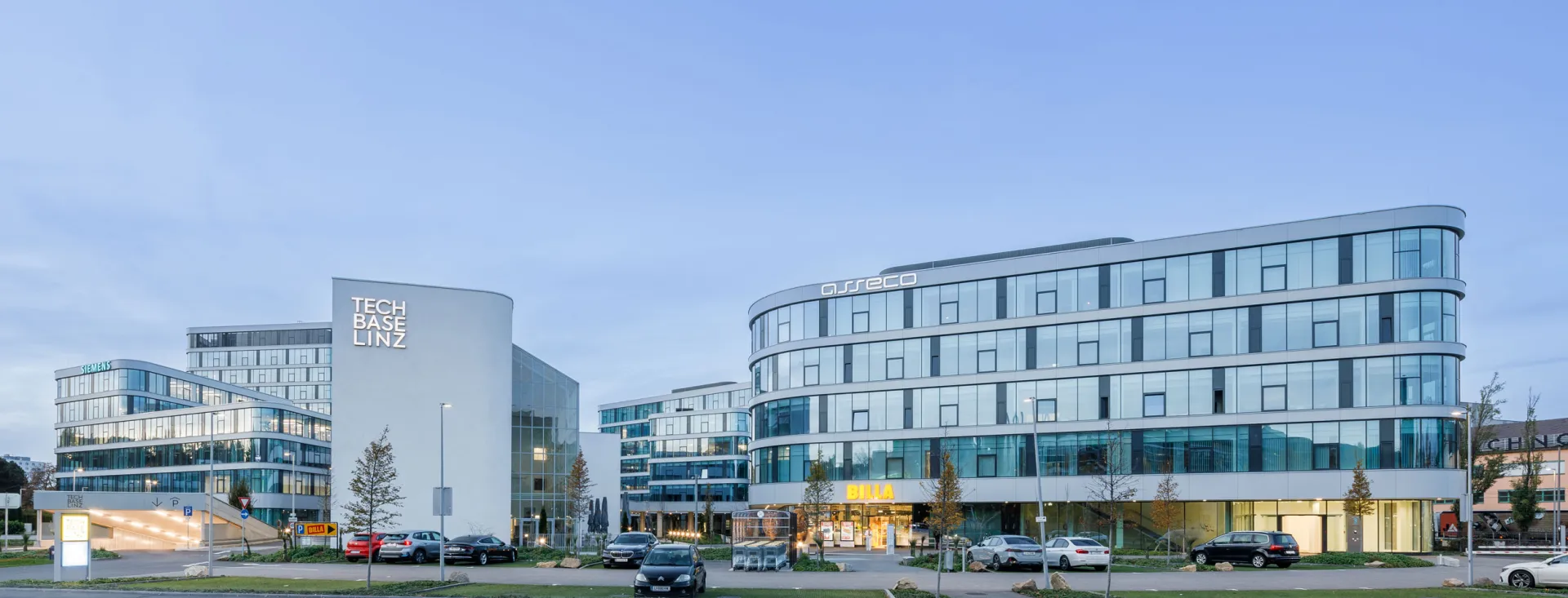 Firmenareal der Techbase Linz