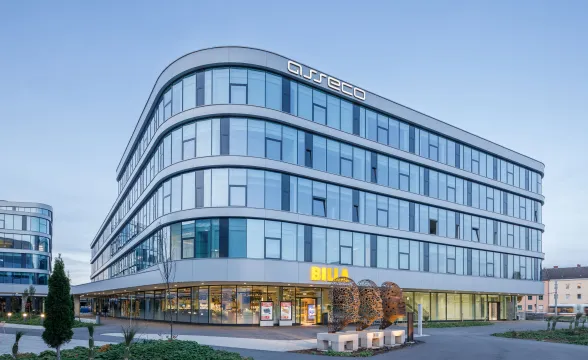 Außenansicht der Techbase Linz