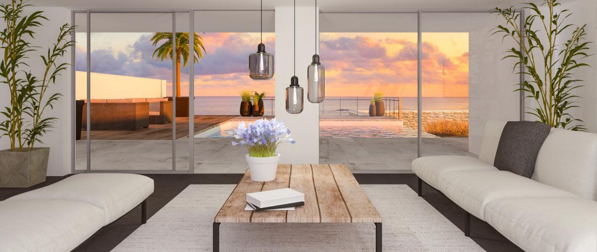 SlimPatio 68 Poolhaus Reynaers BAUMANN GLAS