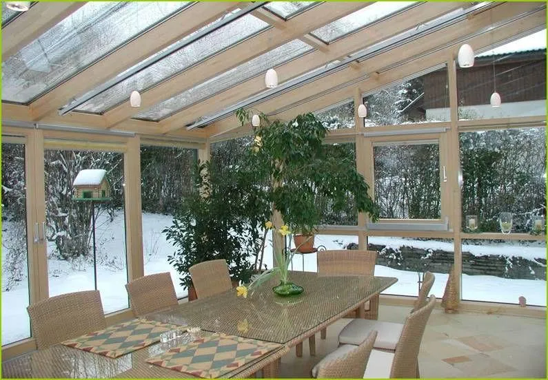BAUMANN/GLAS Wintergarten innen Holz-Alu - Haminger / LINZ
