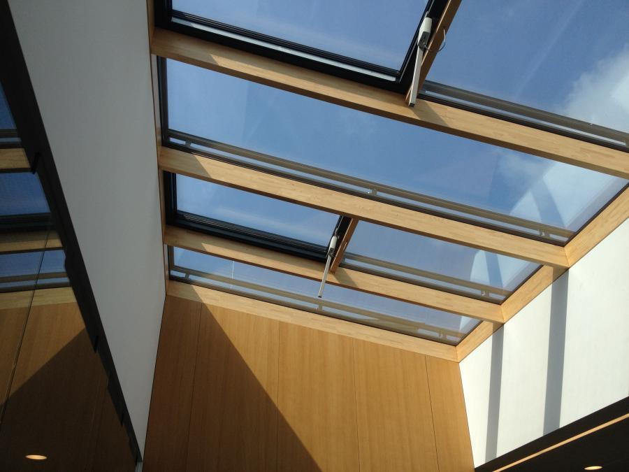 Holz Glas Dach