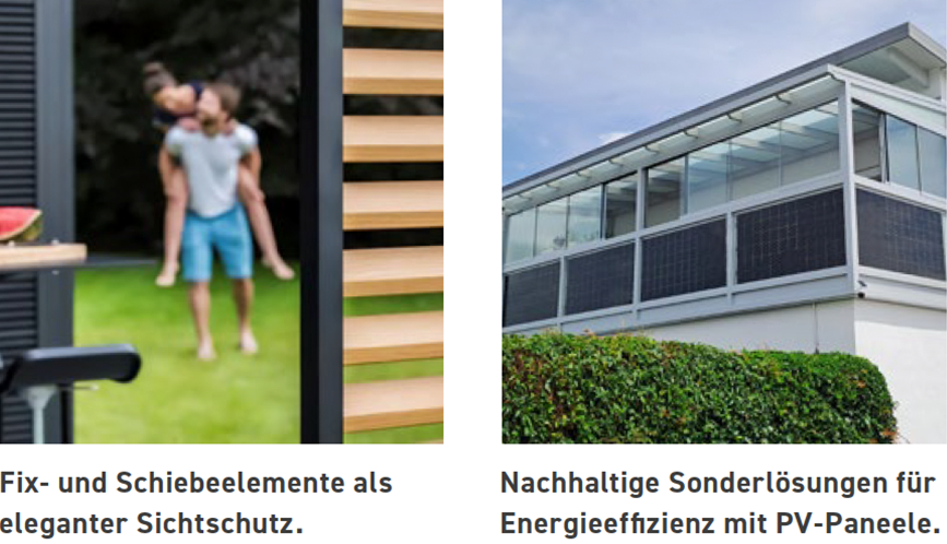 Extras für Terrassenüberdachungen