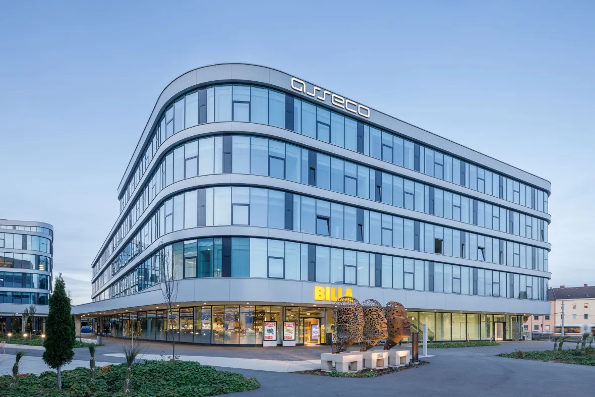 Außenansicht der Techbase Linz